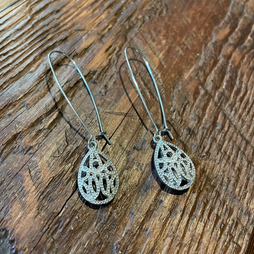Silver earrings